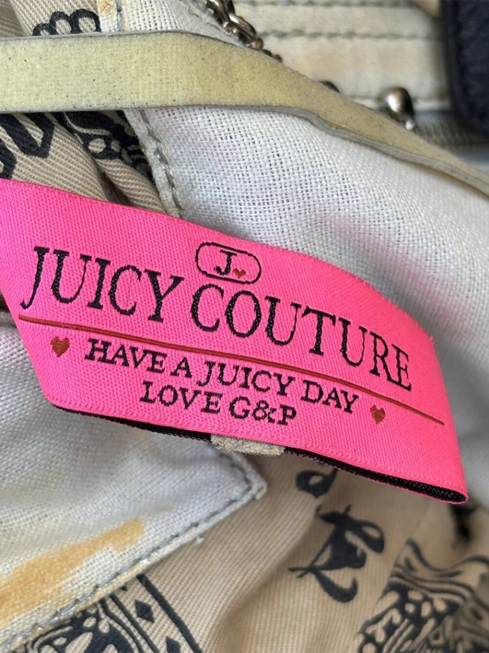 Vintage Y2K Juicy Couture Velour Brown Daydreamer Purse